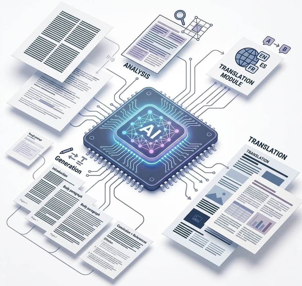 ai agent for writing, humanizing, and translation